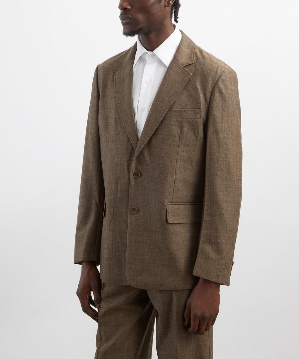 Liberty London Percival Grounds Herringbone Wool Blazer
