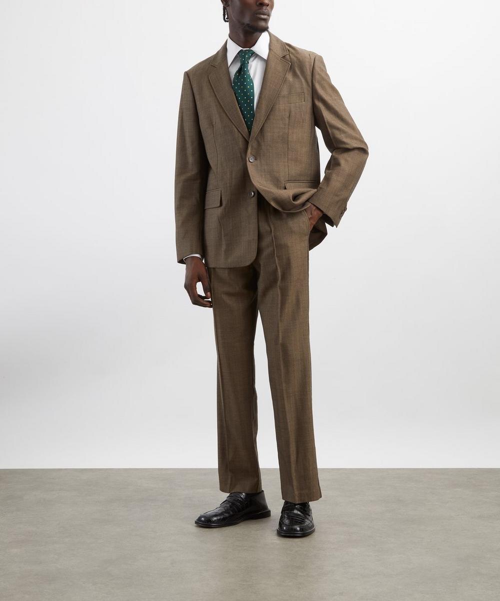 liberty london Percival Grounds Herringbone Wool Blazer