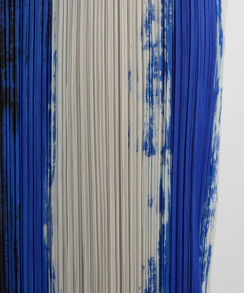 Liberty London Pleats Please Issey Miyake JUMP Blue Pleated Midi Skirt