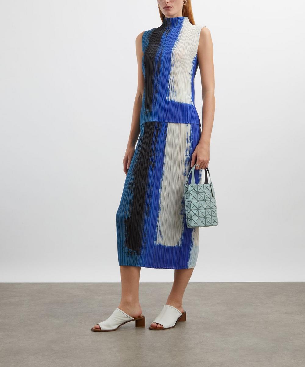 liberty london Pleats Please Issey Miyake JUMP Blue Pleated Top