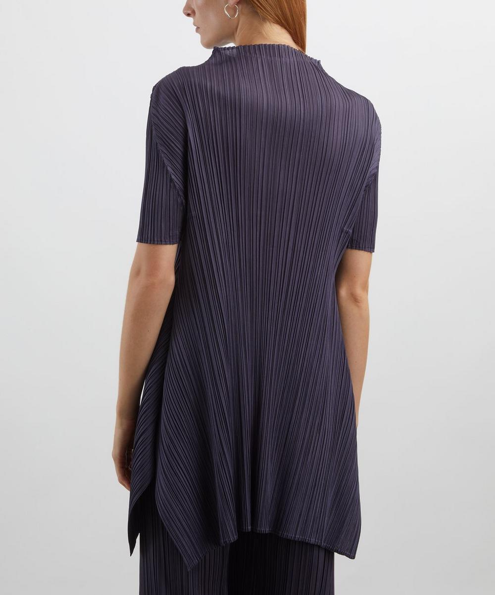 Liberty London Pleats Please Issey Miyake MONTHLY COLOURS: JULY Dark Grey Pleated Tunic