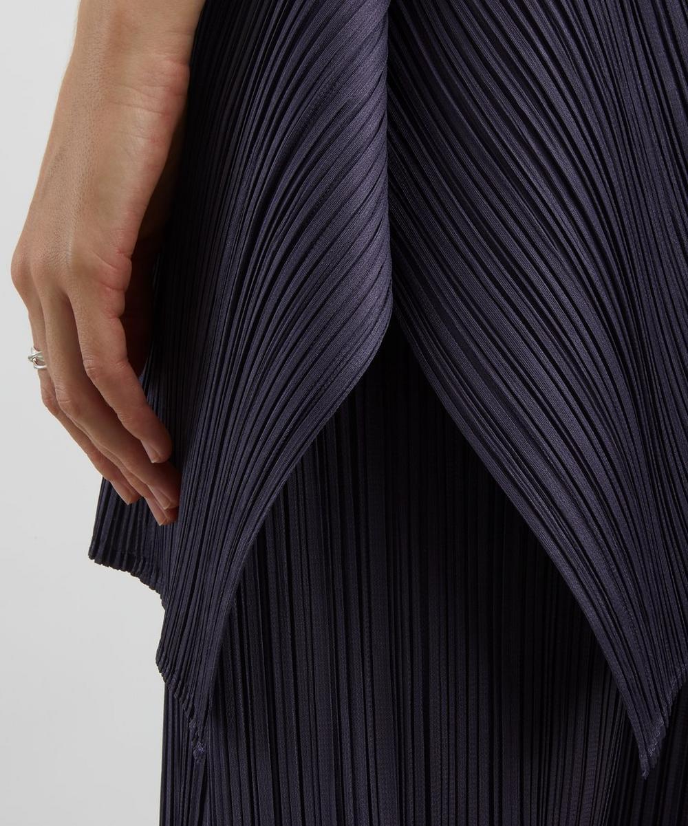 Liberty London Pleats Please Issey Miyake MONTHLY COLOURS: JULY Dark Grey Pleated Tunic