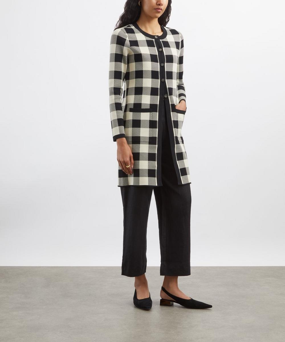 liberty london Posse Pippa Heritage Plaid Longline Cardigan