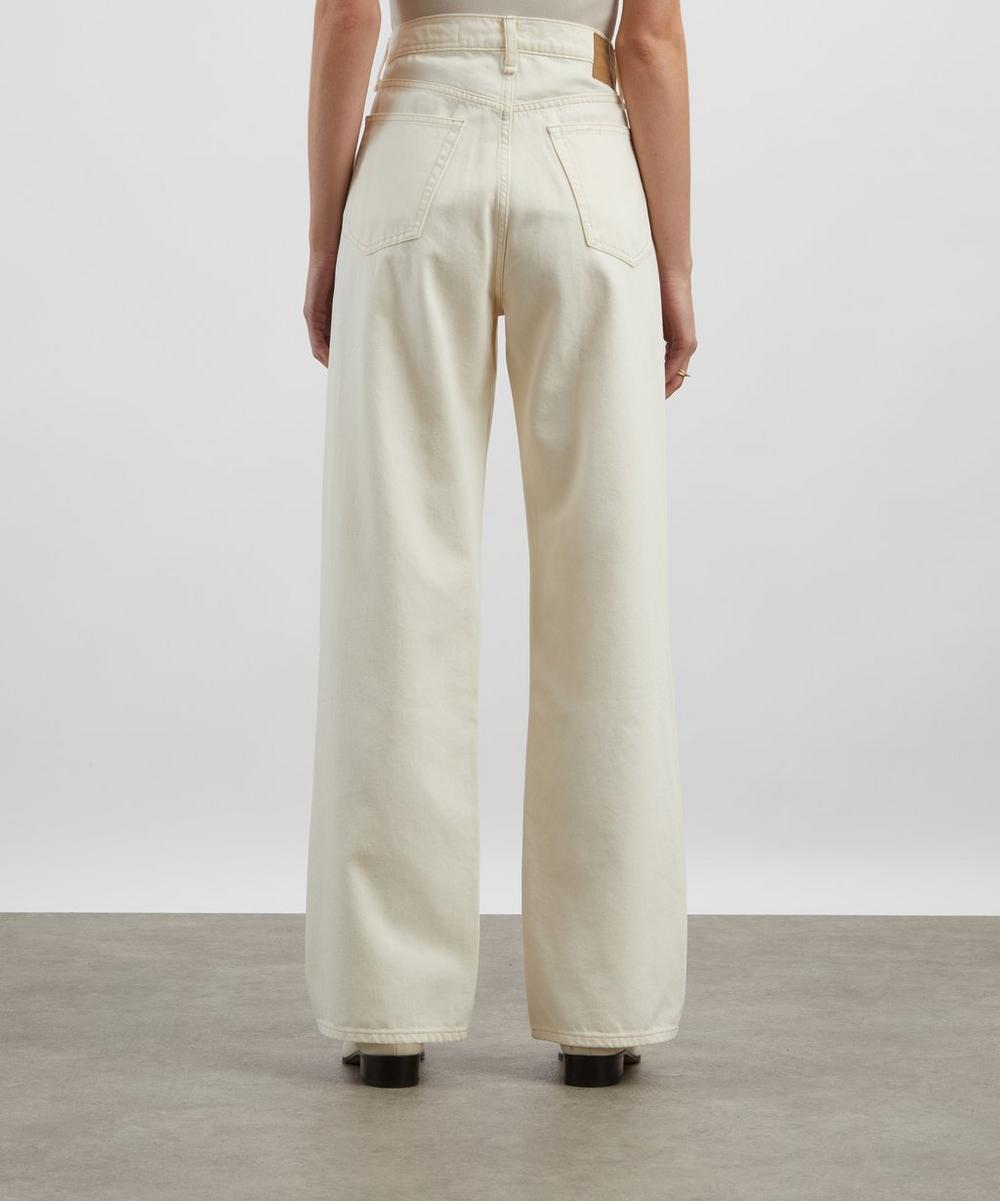 Liberty London Rag & Bone Shea Relaxed Straight Jeans In Ecru