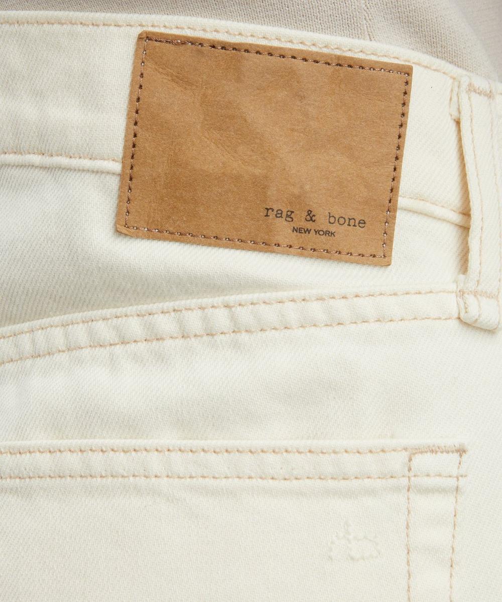 Liberty London Rag & Bone Shea Relaxed Straight Jeans In Ecru