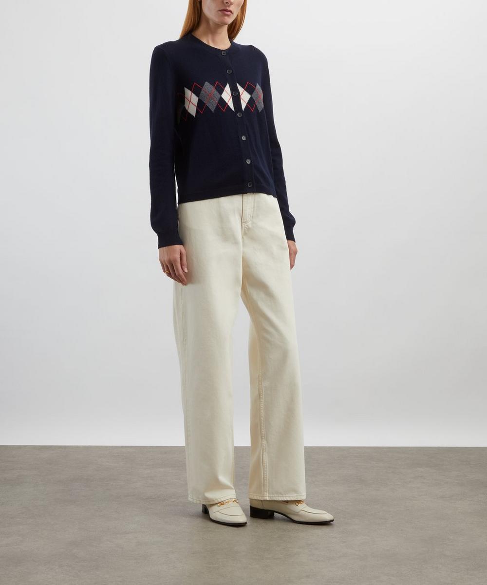 liberty london Rag & Bone Shea Relaxed Straight Jeans in Ecru