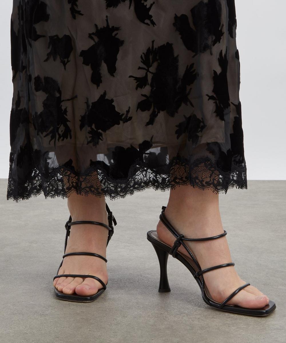 Liberty London RIXO Harlan Silk-Velvet Devoré Dress