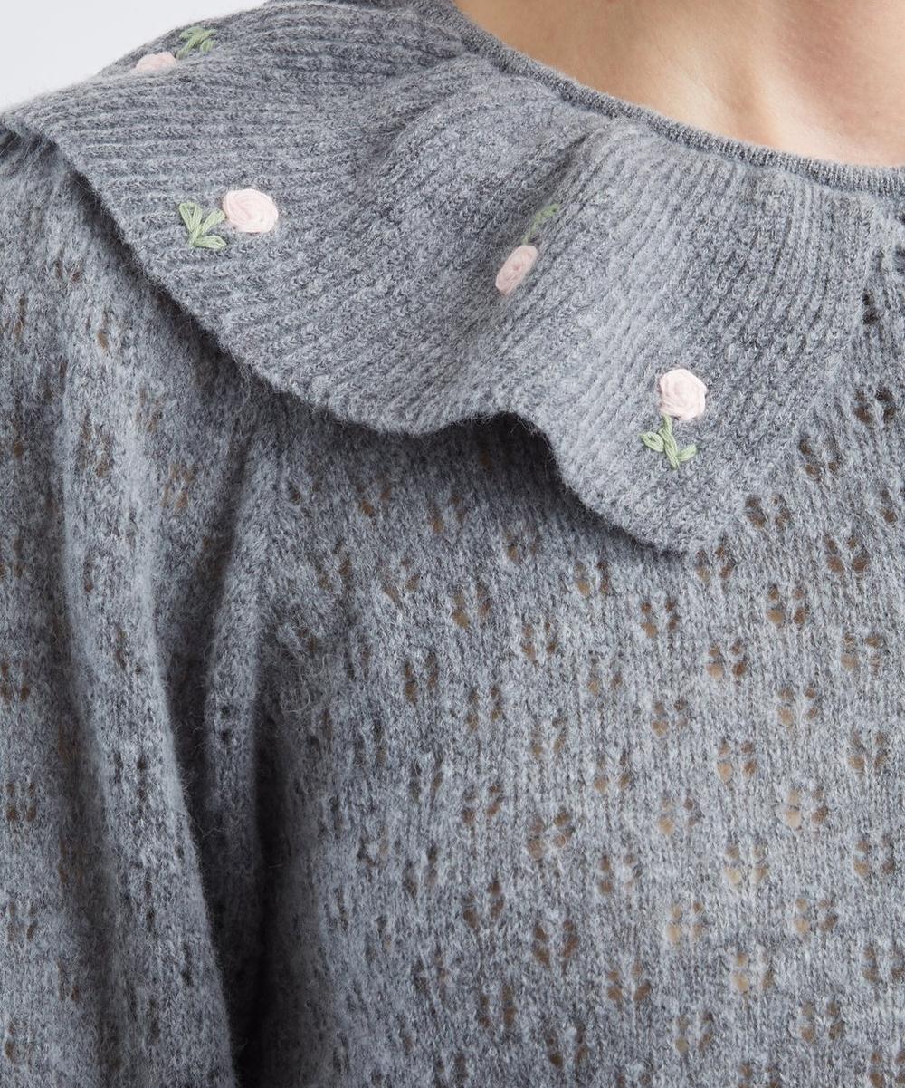 Liberty London RIXO Jelena Luna Bud Embroidered Cardigan