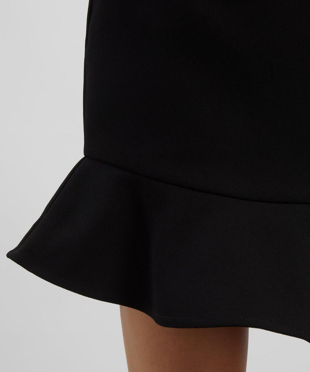 Liberty London ROTATE Birger Christensen Black Suiting Mini Ruffle Skirt