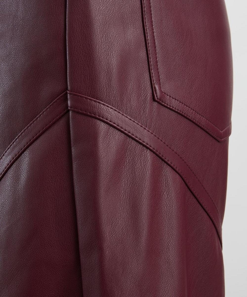 Liberty London ROTATE Birger Christensen Bordeaux Mid-Waisted Piping Trousers