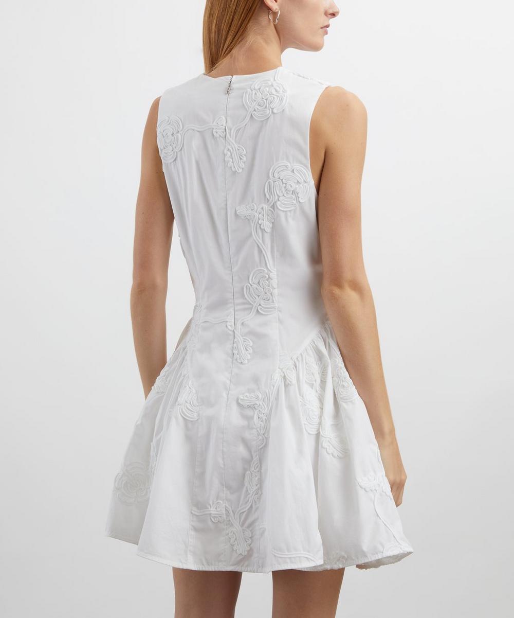 Liberty London ROTATE Birger Christensen Bright White Flower Poplin Mini Dress