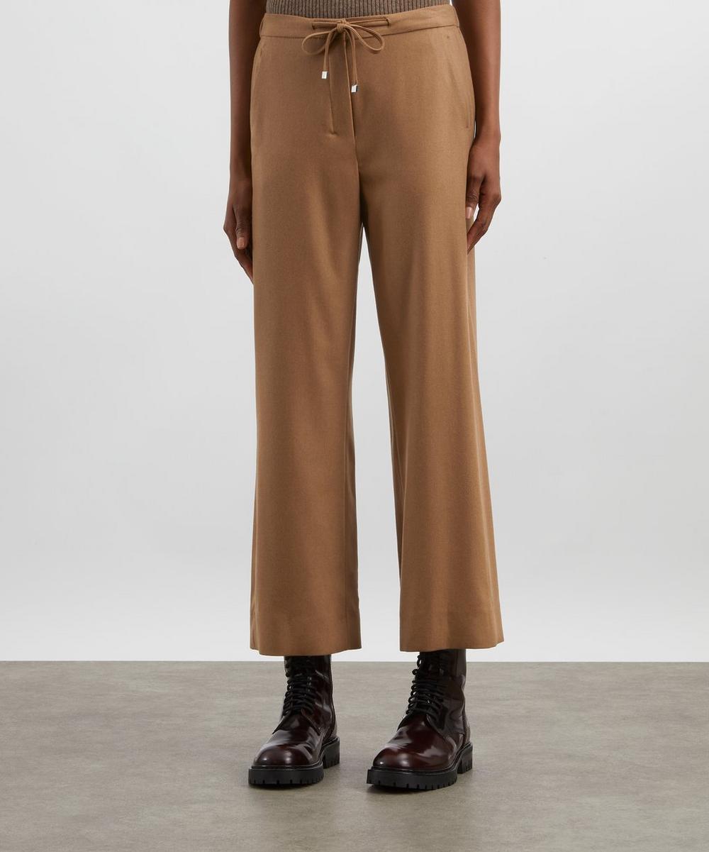 Liberty London S Max Mara Floria Wool Jogger Trousers