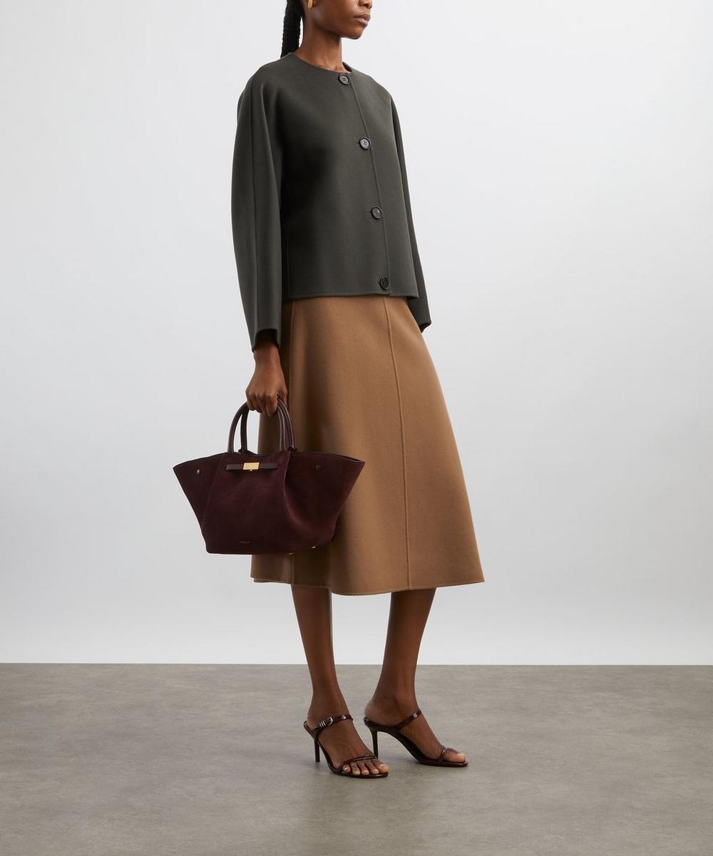 liberty london S Max Mara Veda Beck Leather Trench Coat