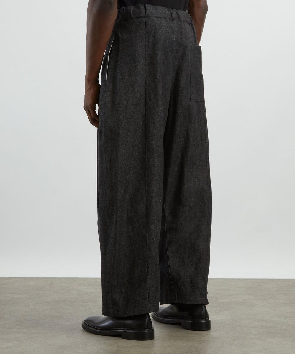 Liberty London SAGE NATION Box Pleat Denim Trousers