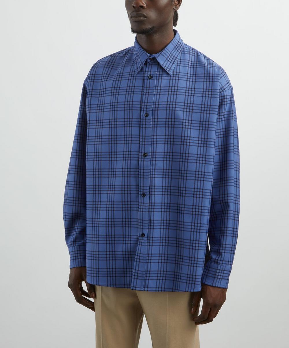 Liberty London SAGE NATION Chisholm Royal Blue Check Shirt