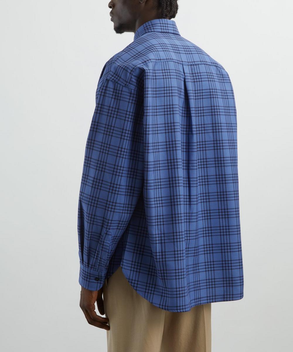 Liberty London SAGE NATION Chisholm Royal Blue Check Shirt