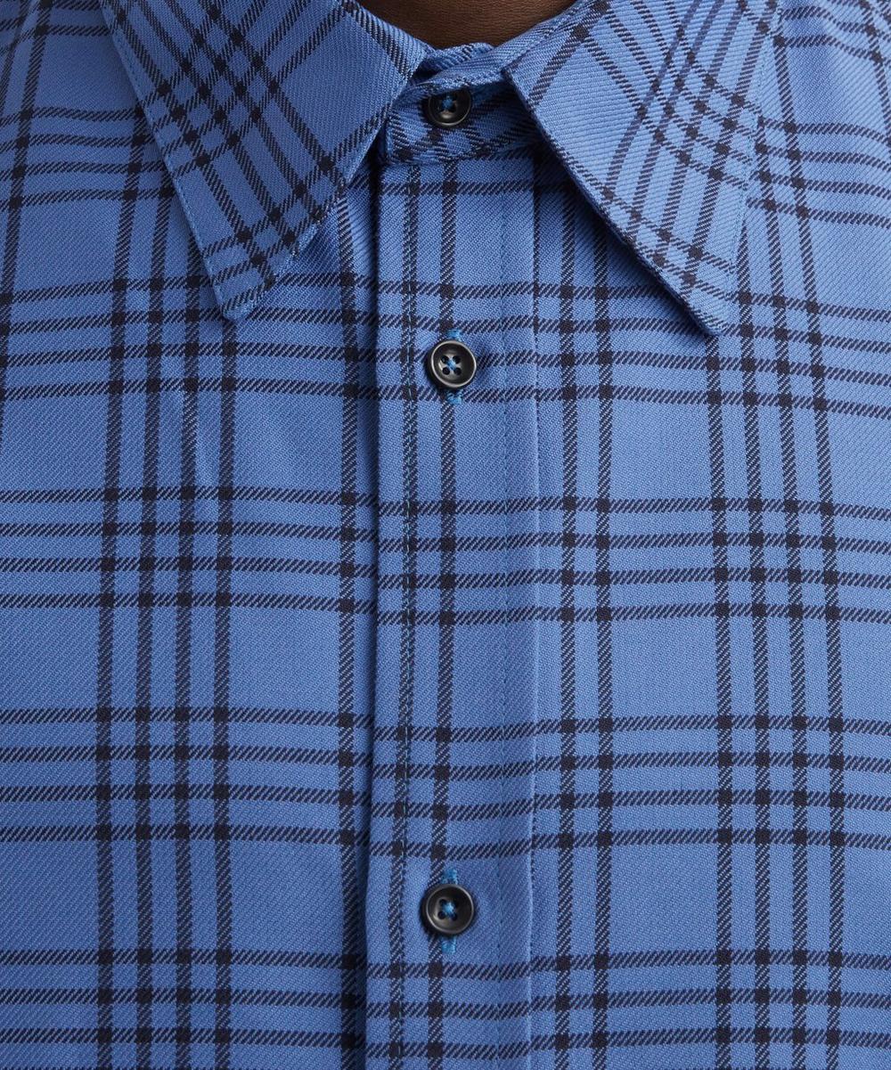 Liberty London SAGE NATION Chisholm Royal Blue Check Shirt