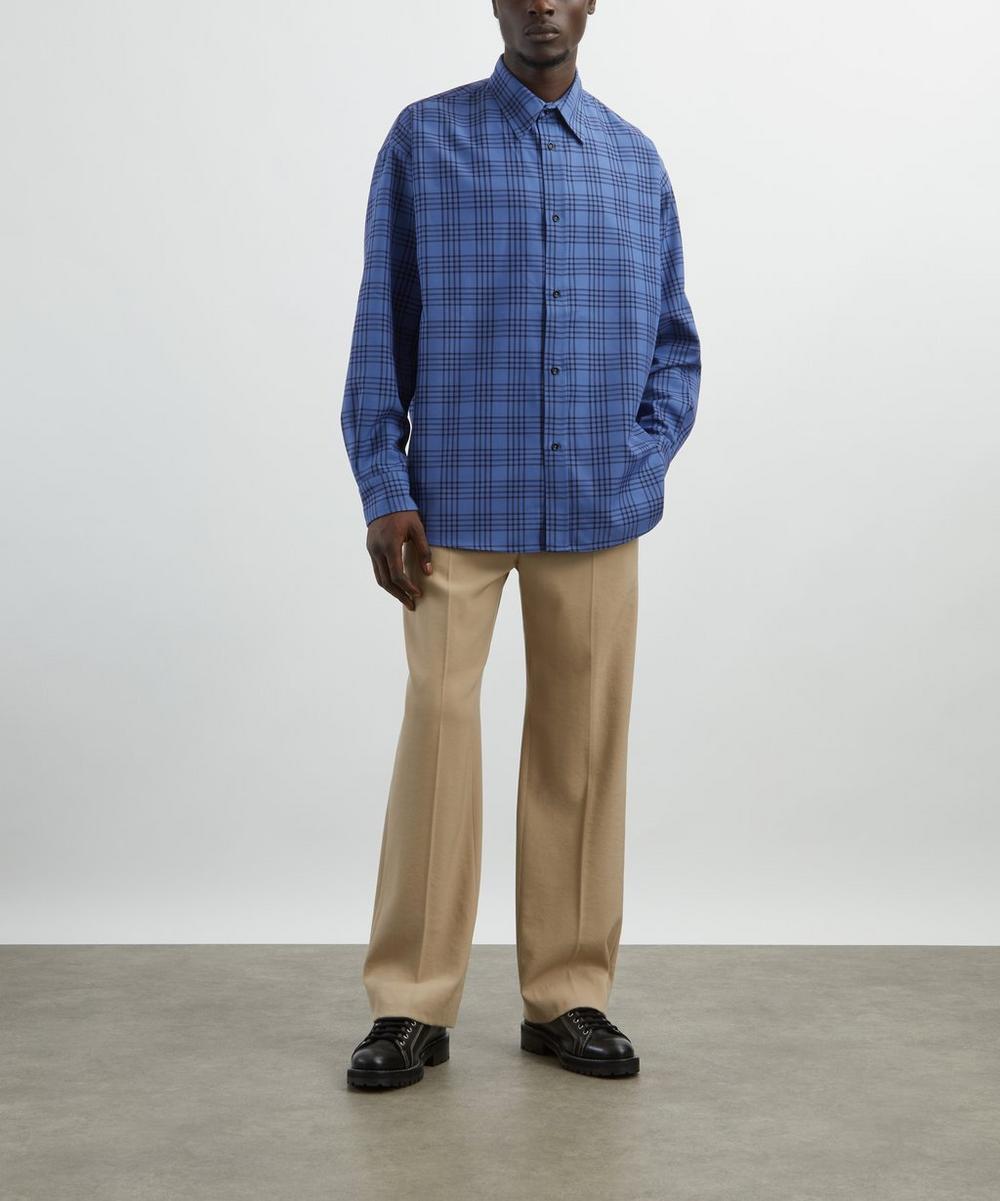 liberty london SAGE NATION Chisholm Royal Blue Check Shirt