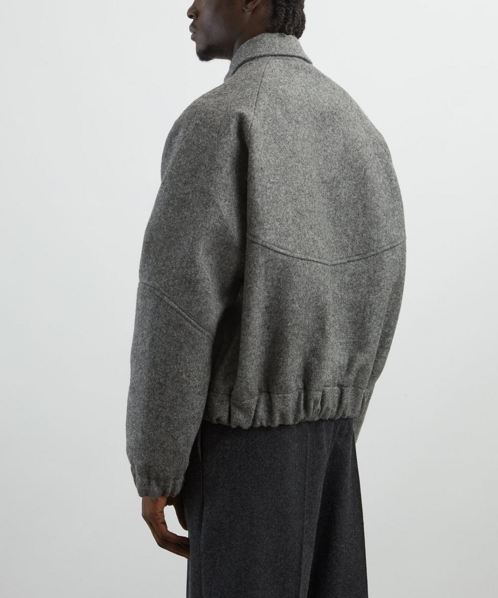 Liberty London SAGE NATION Jiji Marl Grey Wool Jacket