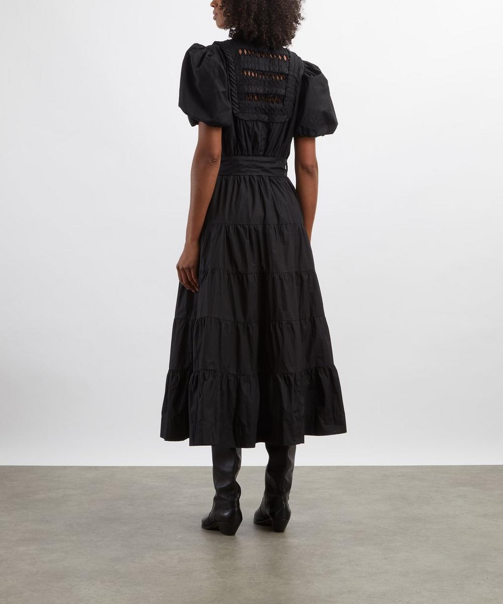 Liberty London Scarlett Poppies Ethereal Cotton Poplin Maxi Dress