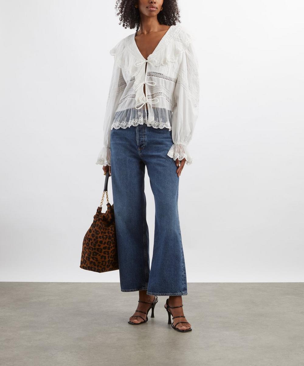 liberty london Scarlett Poppies Rosalia Lace Blouse