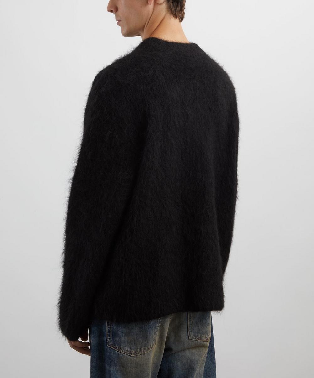 Liberty London Séfr Black Haru Brushed Alpaca-Blend Jumper