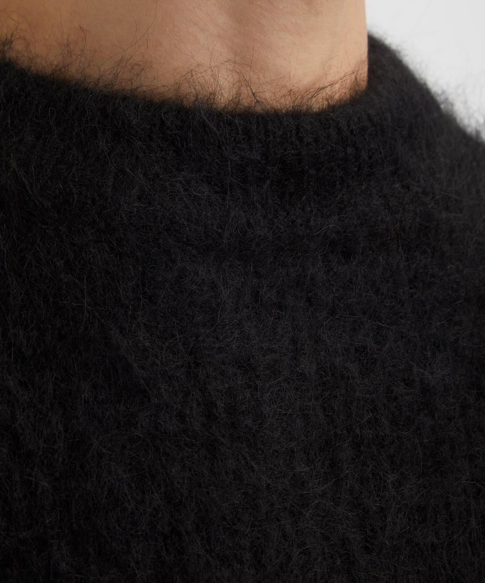 Liberty London Séfr Black Haru Brushed Alpaca-Blend Jumper