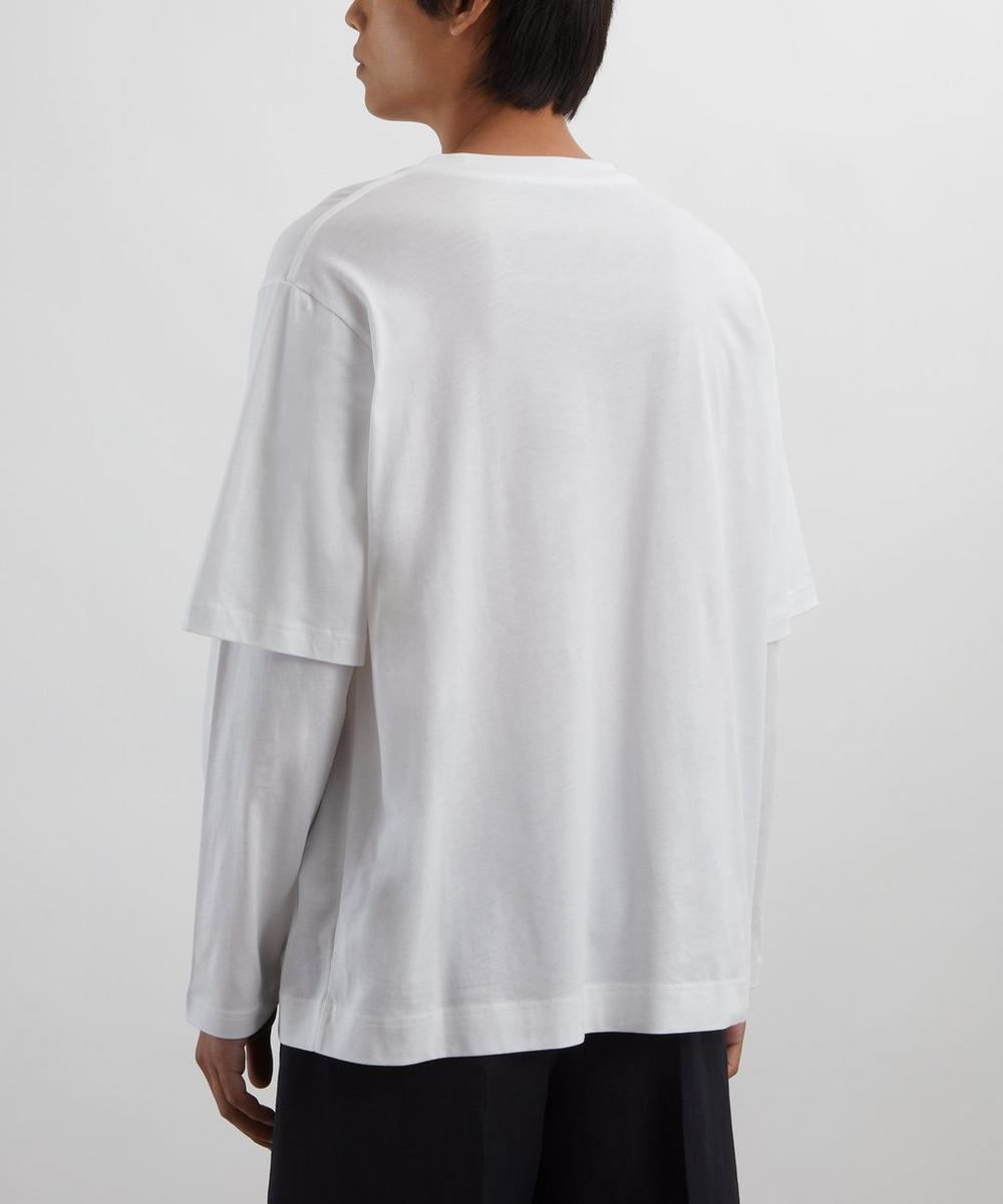 Liberty London Simone Rocha Layered Ruffle Pocket Long-Sleeve T-Shirt