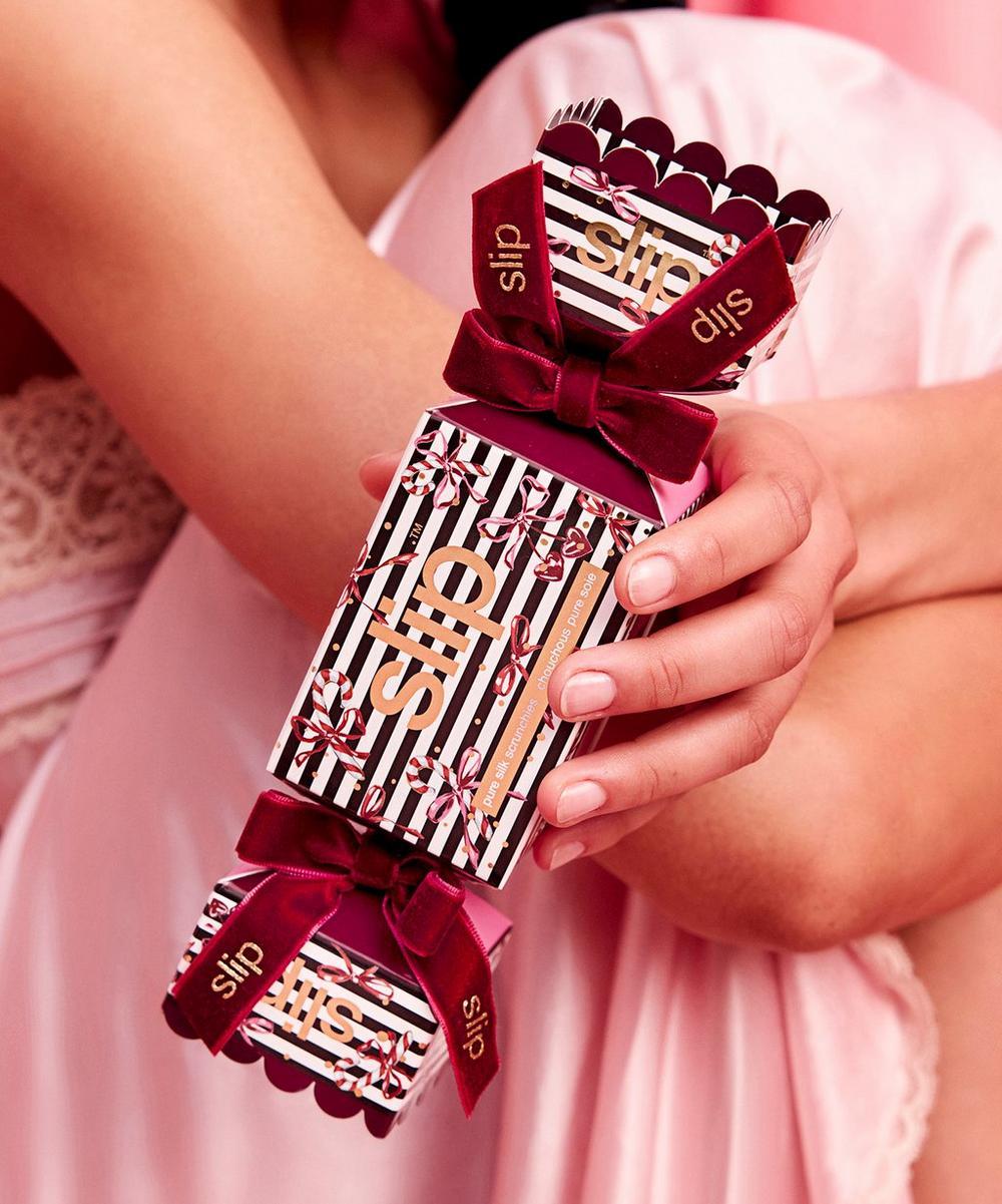 Liberty London Slip Sugar Plum Large Scrunchie Cracker