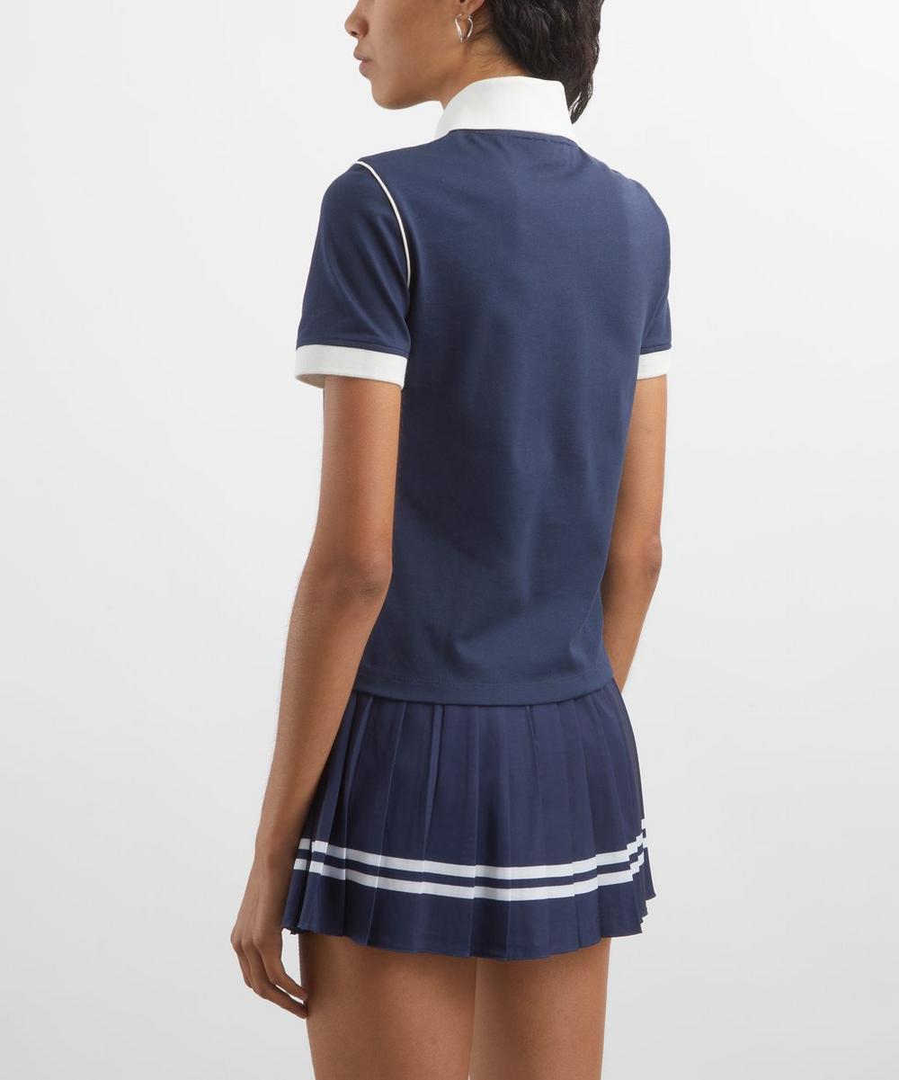 Liberty London Sporty & Rich Crown 70s Embroidered Piqué Polo Shirt