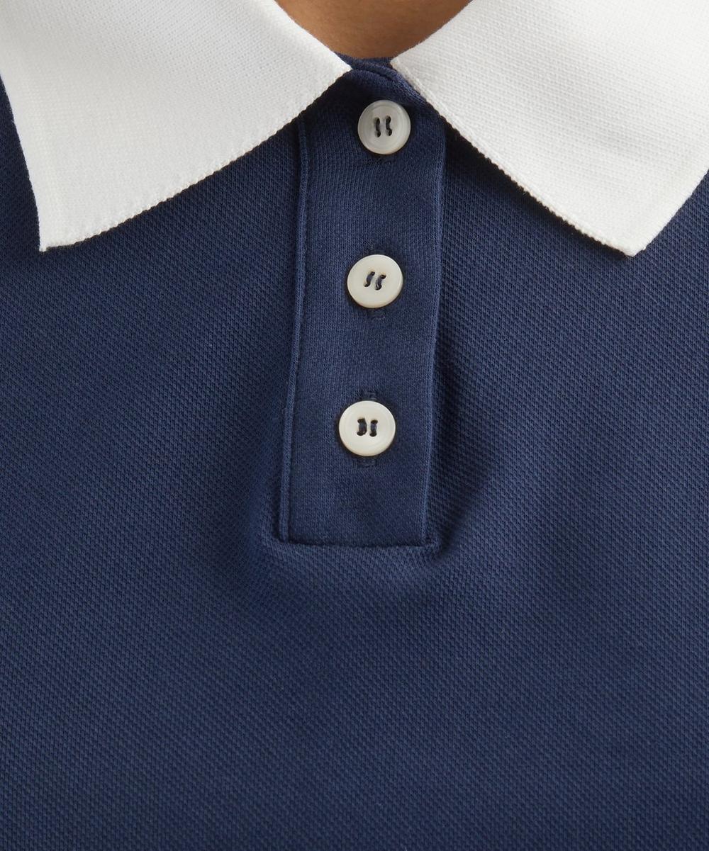 Liberty London Sporty & Rich Crown 70s Embroidered Piqué Polo Shirt