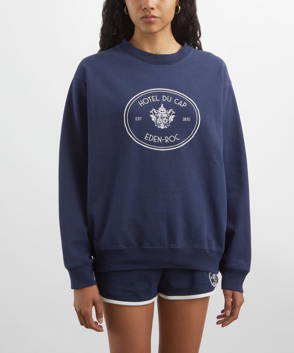 Liberty London Sporty & Rich Eden Crest Crew-Neck Sweatshirt