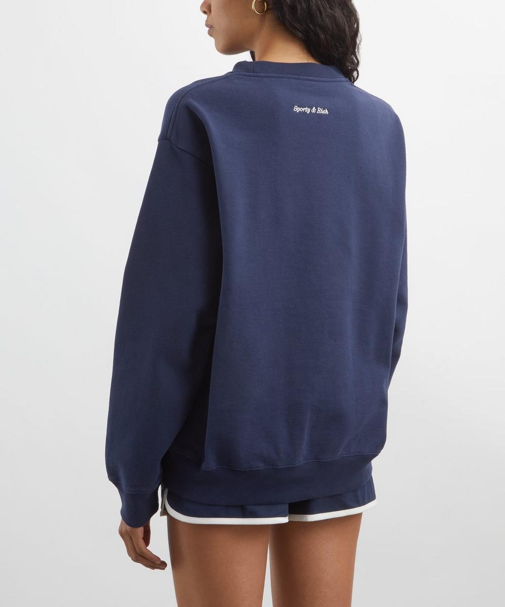 Liberty London Sporty & Rich Eden Crest Crew-Neck Sweatshirt