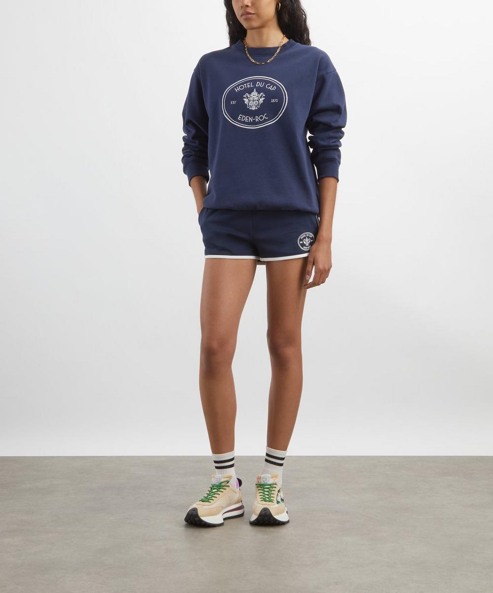 liberty london Sporty & Rich Eden Crest Crew-Neck Sweatshirt