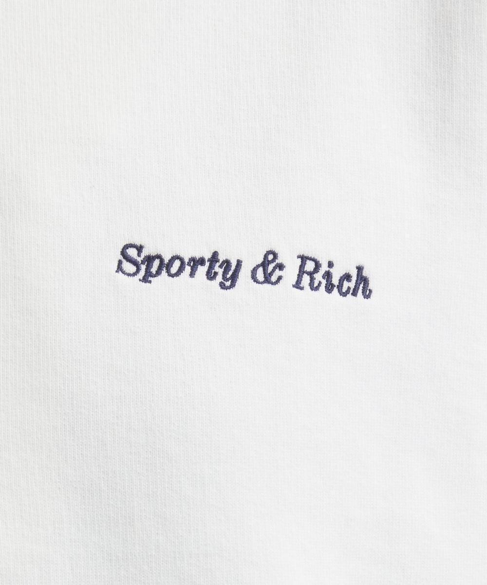 Liberty London Sporty & Rich Eden Crest Quarter Zip Sweatshirt