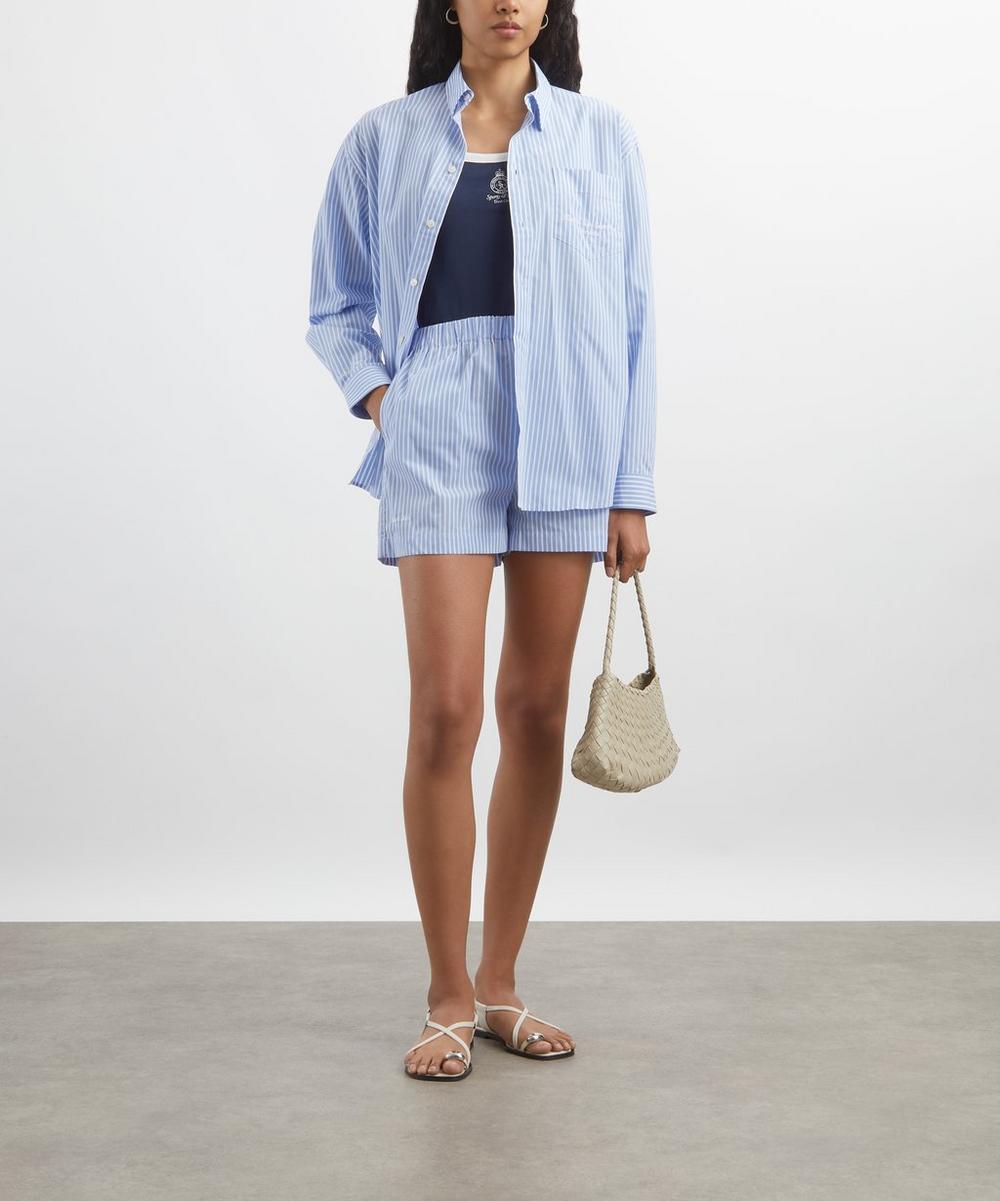 liberty london Sporty & Rich Eden Script Oversized Shirt