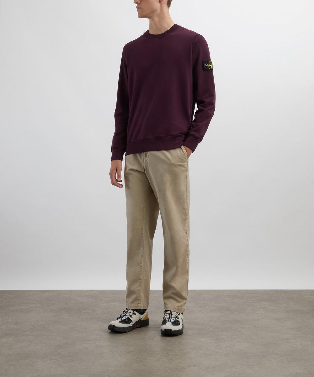 liberty london Stone Island Cotton Fleece Crew-Neck Sweatshirt