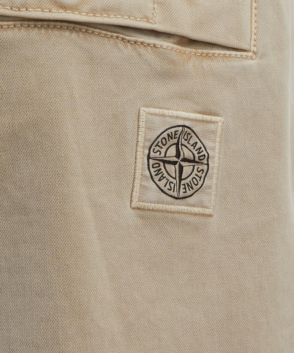 Liberty London Stone Island Stretch Broken Twill Cotton Old Effect Chino Trousers