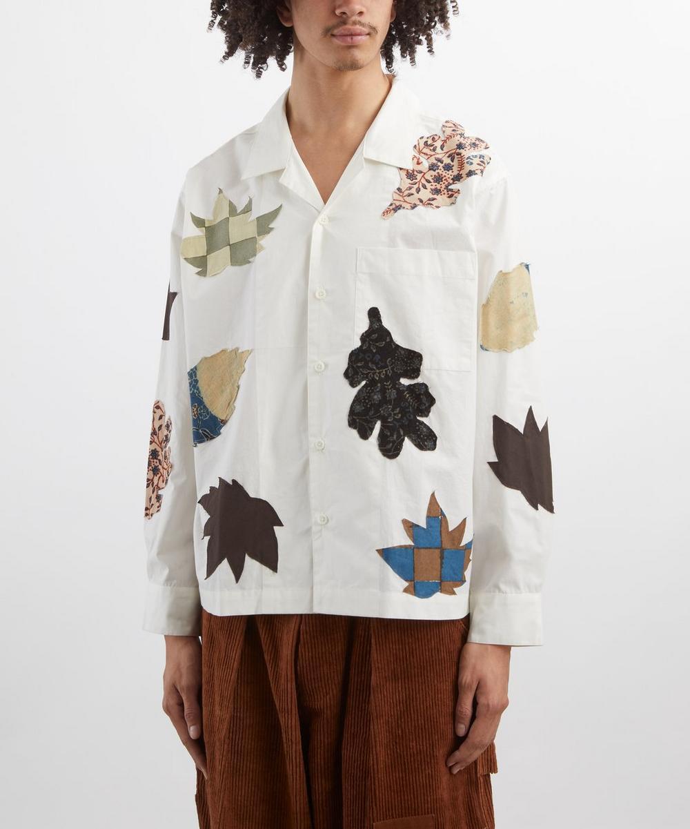 Liberty London STORY Mfg. Greetings Appliqué Bowling Shirt