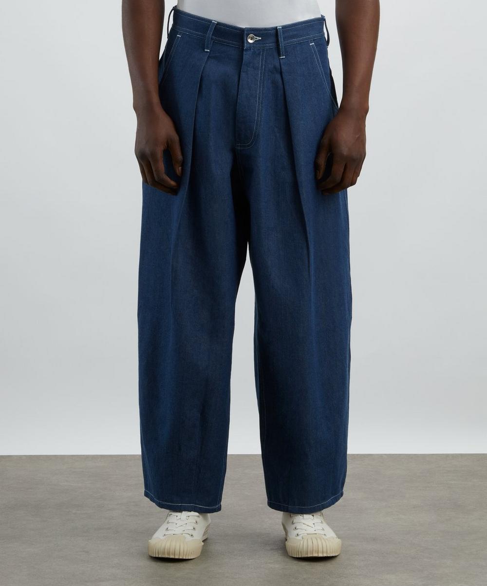 Liberty London STORY Mfg. Lush Dark Denim Wonky-Wear Jeans