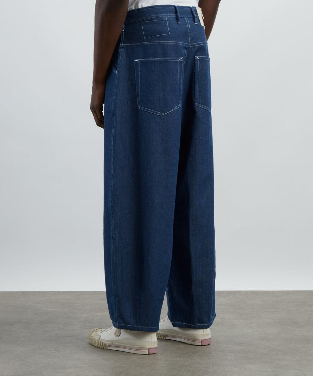 Liberty London STORY Mfg. Lush Dark Denim Wonky-Wear Jeans