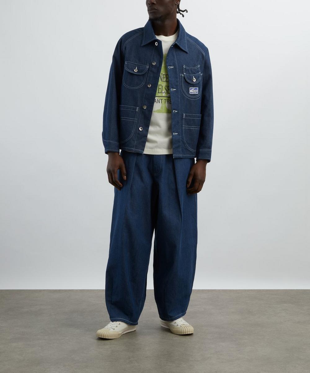 liberty london STORY mfg. Lush Dark Denim Wonky-Wear Jeans