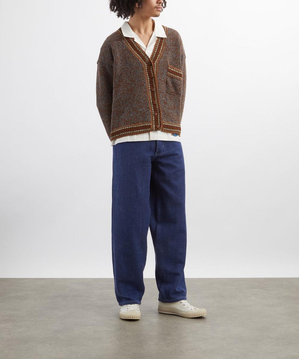 liberty london STORY mfg. Poetry Dark Denim Wide-Leg Jeans