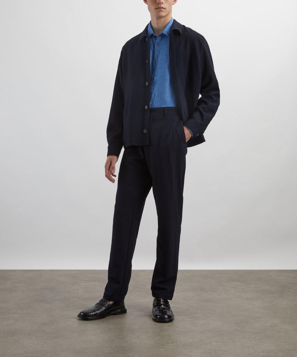 liberty london Sunspel Lightweight Travel Wool Trousers