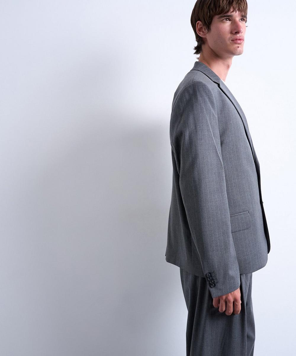 Liberty London TOPMAN Charcoal Pinstripe Suit Jacket