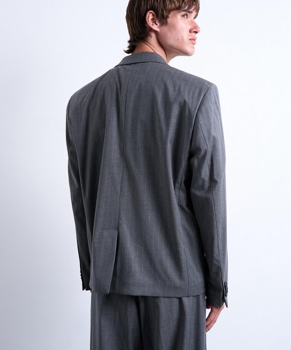 Liberty London TOPMAN Charcoal Pinstripe Suit Jacket