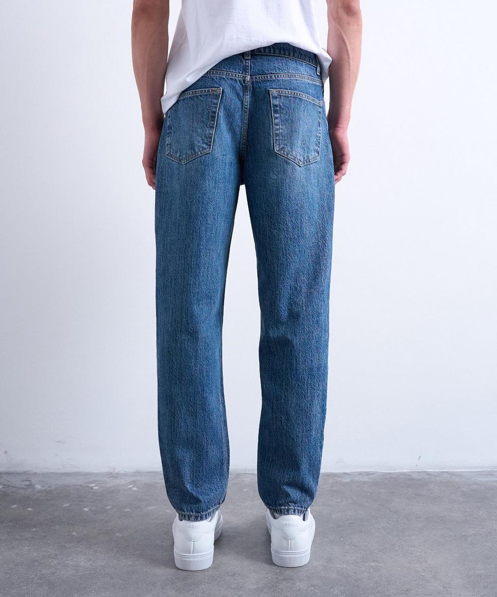 Liberty London TOPMAN Mid-Wash Blue Rigid Taper Jeans