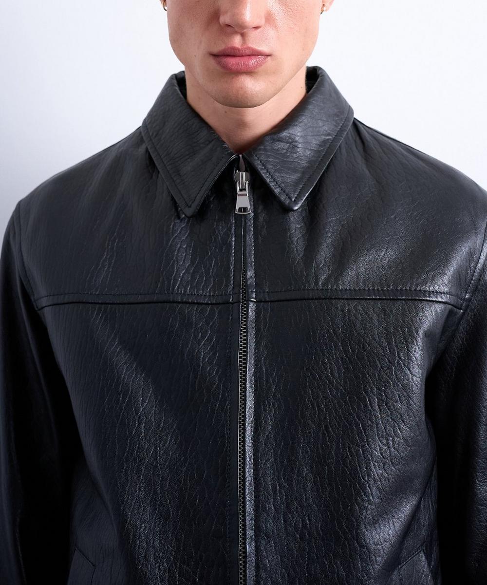 Liberty London TOPMAN Tan Leather Double Pocket Jacket