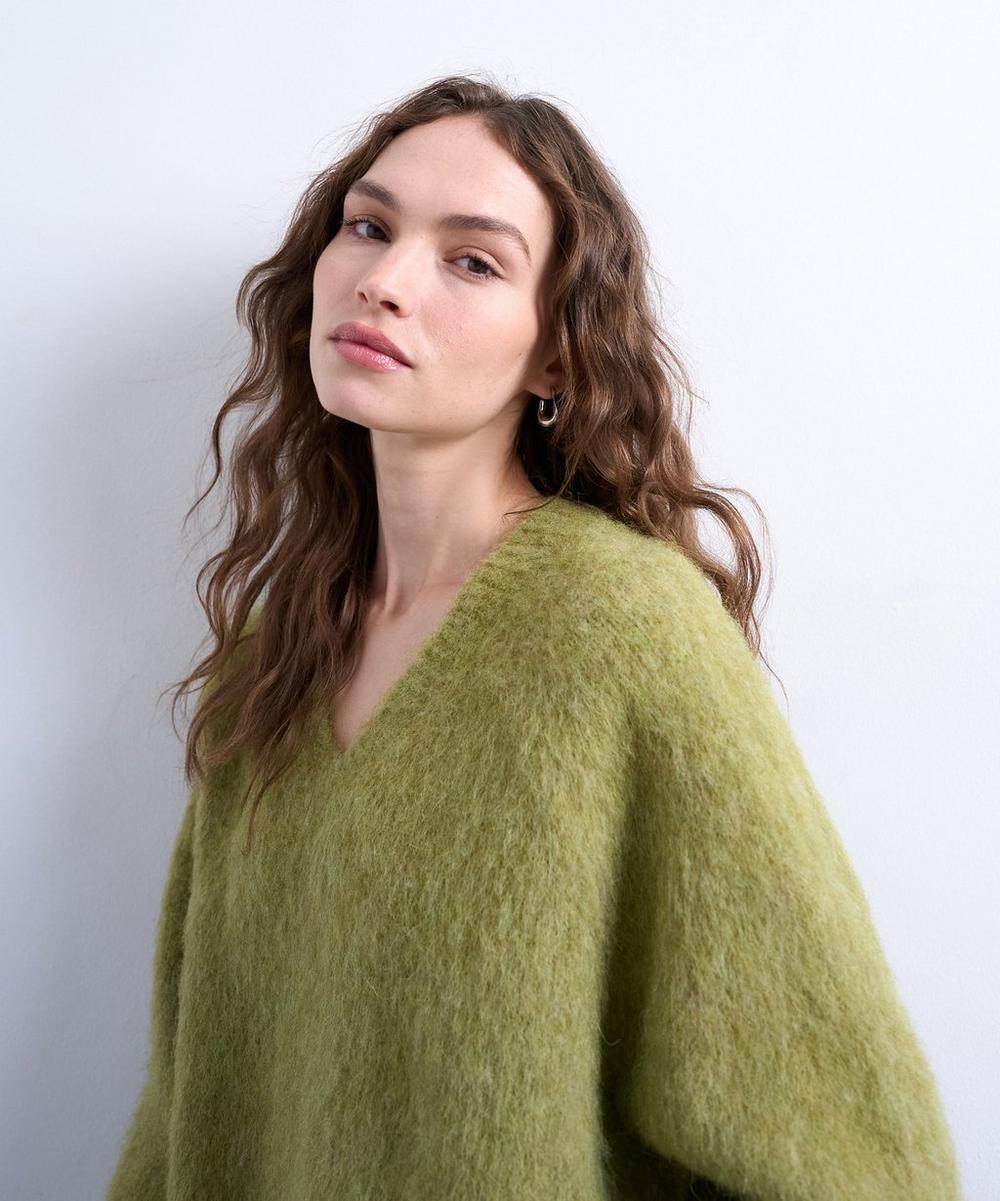 liberty london TOPSHOP Avocado Knitted Premium Alpaca Jumper