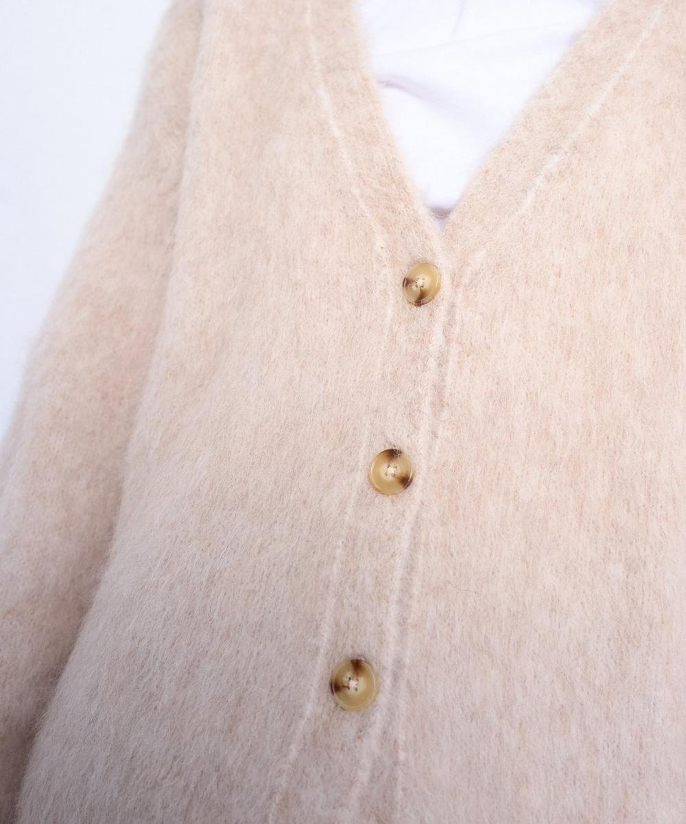Liberty London TOPSHOP Beige Knitted Premium Alpaca Cardigan